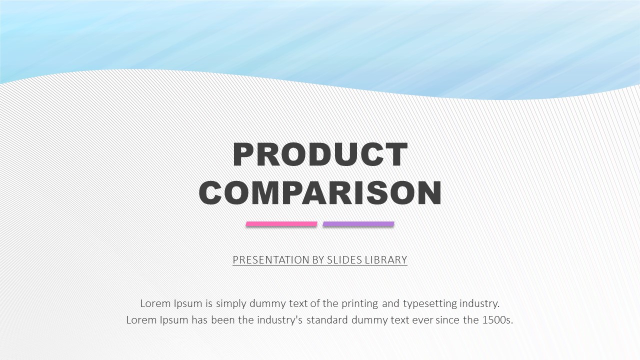 Product Comparison PowerPoint Template - Slides Library